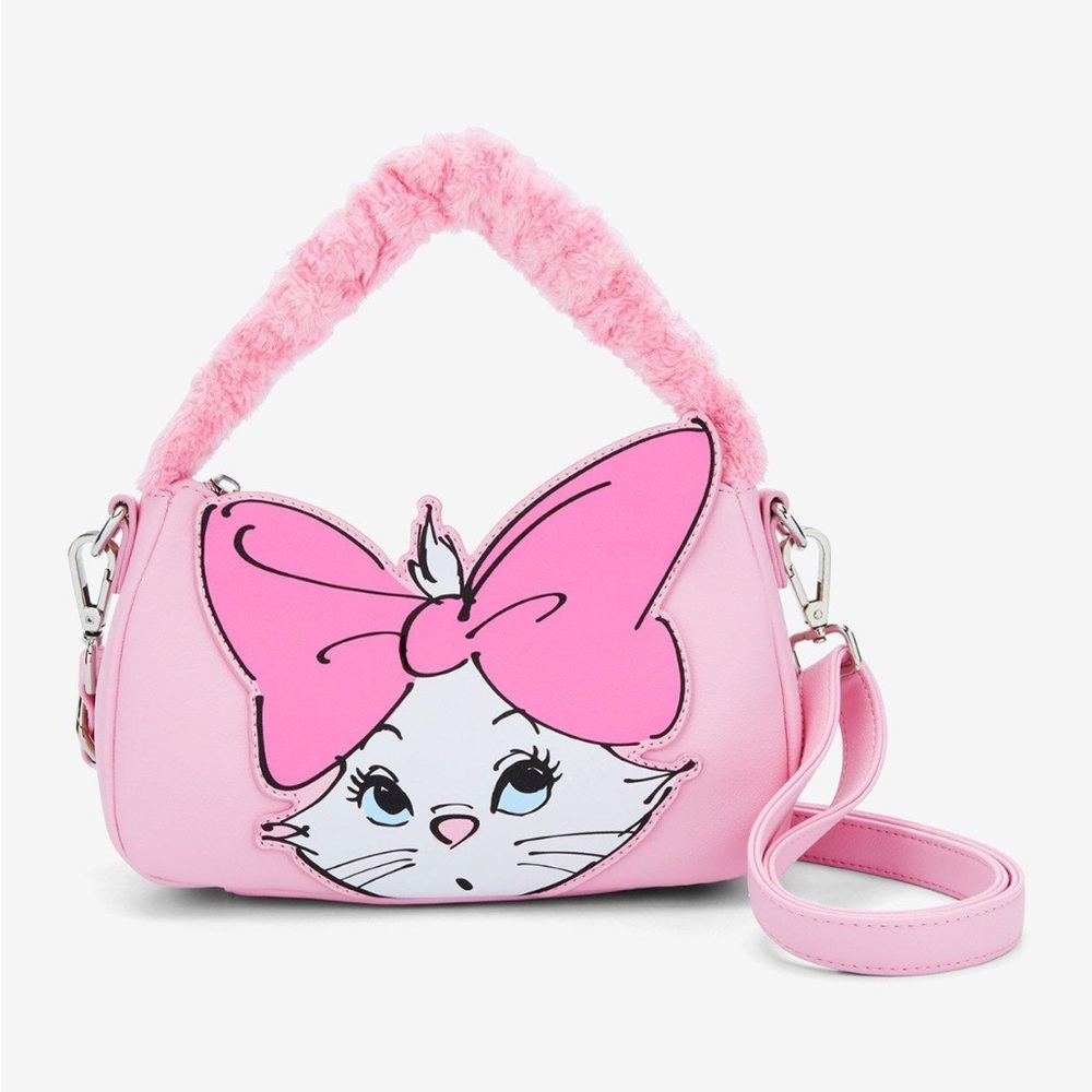 Loungefly Pink Crossbody Bag with Cat Design